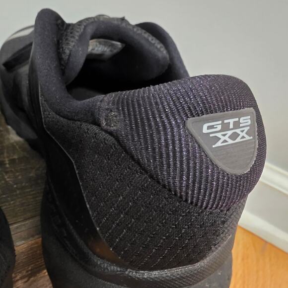 Brooks Adrenaline GTS 20 Running Shoes All Black GTS XX Men's Size 12 extra wide - Picture 6 of 7